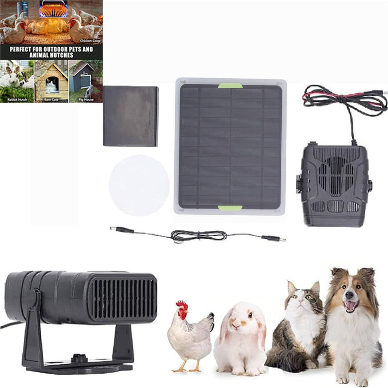 ☀️ Danoz PetSmart | Solar Powered Chicken Coop & Greenhouse Heater Kit | Overheat Protection | USB 5V Charging | Portable | Camping & Outdoor ✨