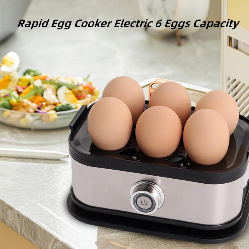 Danoz CookSmart Egg Cooker with Auto Shut, Multi-function Rapid Eggs Cooker Electric 6 Egg Capacity, Hard Boiled, Medium, Soft Boiled Eggs