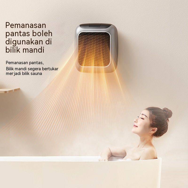 Danoz HeatingSmart 🔥 | 3-Second Wall-Mount PTC Ceramic Heater | 800W | Remote Control | 12-Hr Timer | Silent | Cool-Touch | Grey | Free Postage!