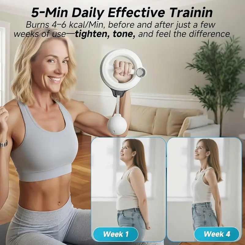 💪 Danoz FitnesSmart | 360° Forearm Trainer | Arm, Shoulder & Chest Workout | 5 Min/Day | Centrifugal Resistance | Home & Gym