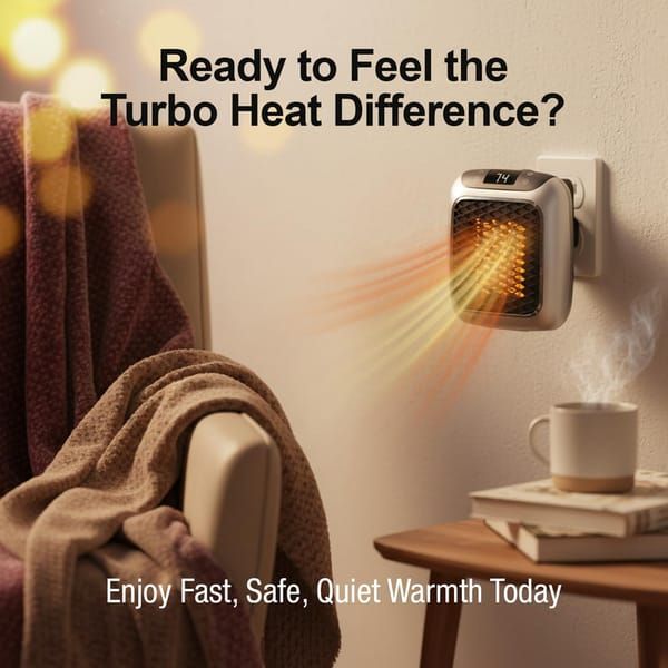 Danoz HeatingSmart 🔥 | Wall-Mount Plug-In PTC Ceramic Heater | Remote Control | LED Display | 400W/800W | Overheat & Tip-Over Protection | Free Postage!