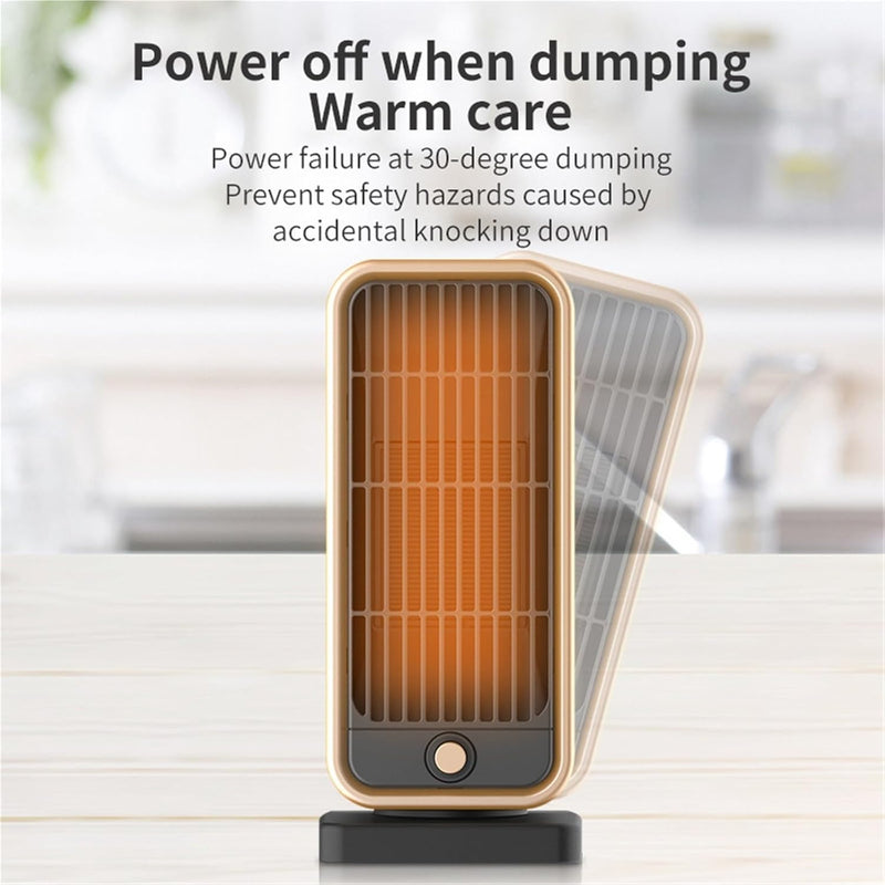 Danoz HeatingSmart - Electric heater - Indoor electric heater - Fan heater for household use - 500W - Ceramic heating element - Power plug