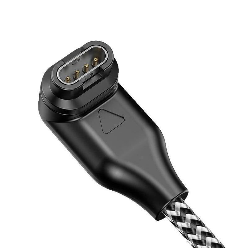 🔌 Danoz USBSmart | 2-in-1 Garmin Charging Cable | USB-A & USB-C | L-Shaped Head | Nylon Braided 1m | Fenix, Venu, Forerunner & More ✨