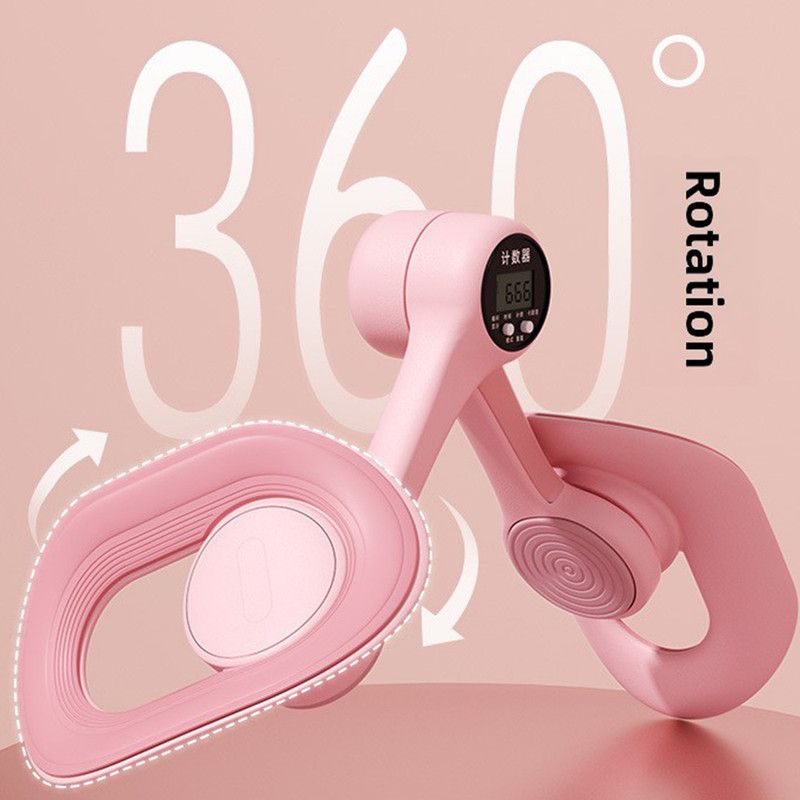 Blue - Multifunctional Thigh Master Trainer with Calorie & Time Counter, Home Kegel Exerciser for Inner Thighs, Buttocks, and Arms