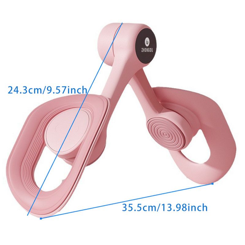 Blue - Multifunctional Thigh Master Trainer with Calorie & Time Counter, Home Kegel Exerciser for Inner Thighs, Buttocks, and Arms