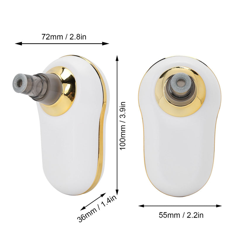 ✨ Danoz BeautySmart | Electric Blackhead Removal Vacuum | 3 Suction Levels | 5 Tips | USB Rechargeable | Pore Cleanser | Acne & Blackhead Remover | White 💎