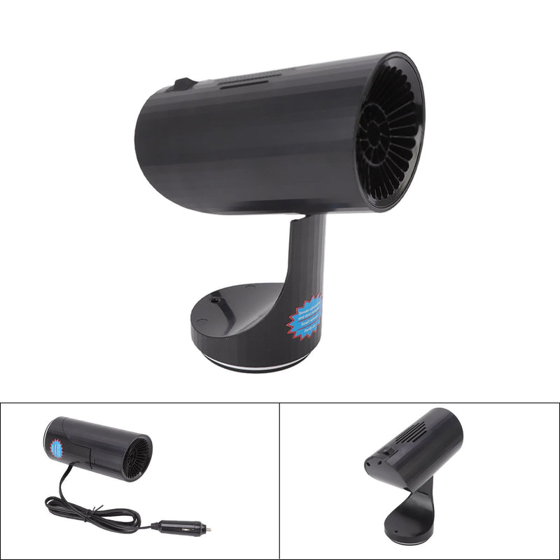 🚗 Danoz CarSmart | 2-in-1 Portable Car Heater & Fan | 150W | Cigarette Lighter | 360° Rotatable | Defrost, Defog & Air Purify | 12V | Black ✨