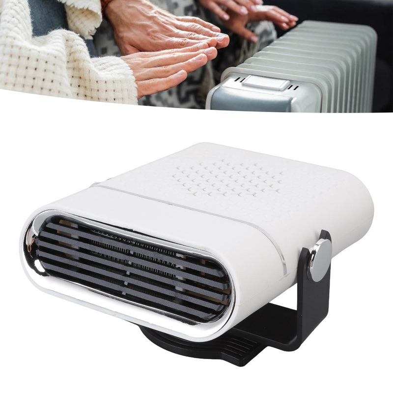 🚗 Danoz CarSmart | Portable Car Heater & Windscreen Defroster | 12V Cigarette Lighter | 360° Rotation | Fast Heating | Built-In Fuse | White ✨