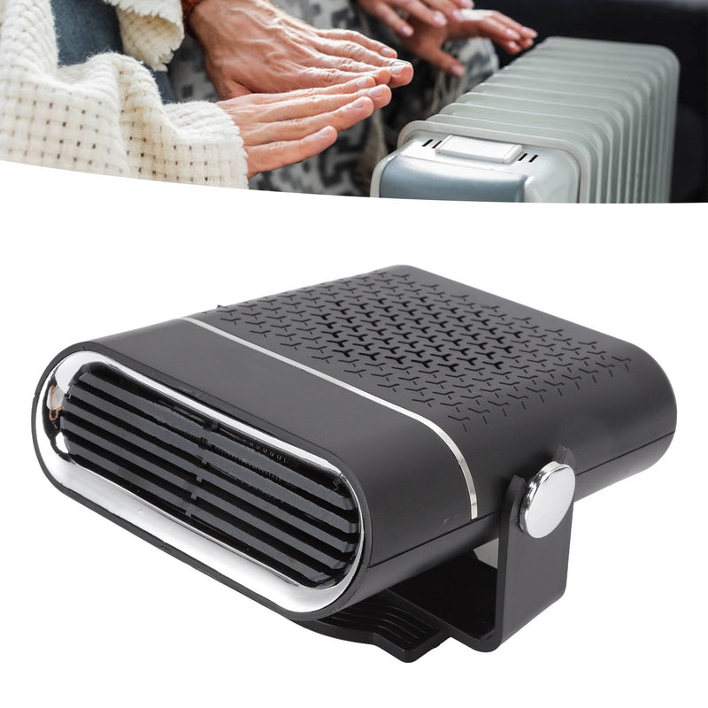 🚗 Danoz CarSmart | Portable Car Heater & Windscreen Defroster | 12V Cigarette Lighter | 360° Rotation | Fast Heating | Built-In Fuse | Black ✨