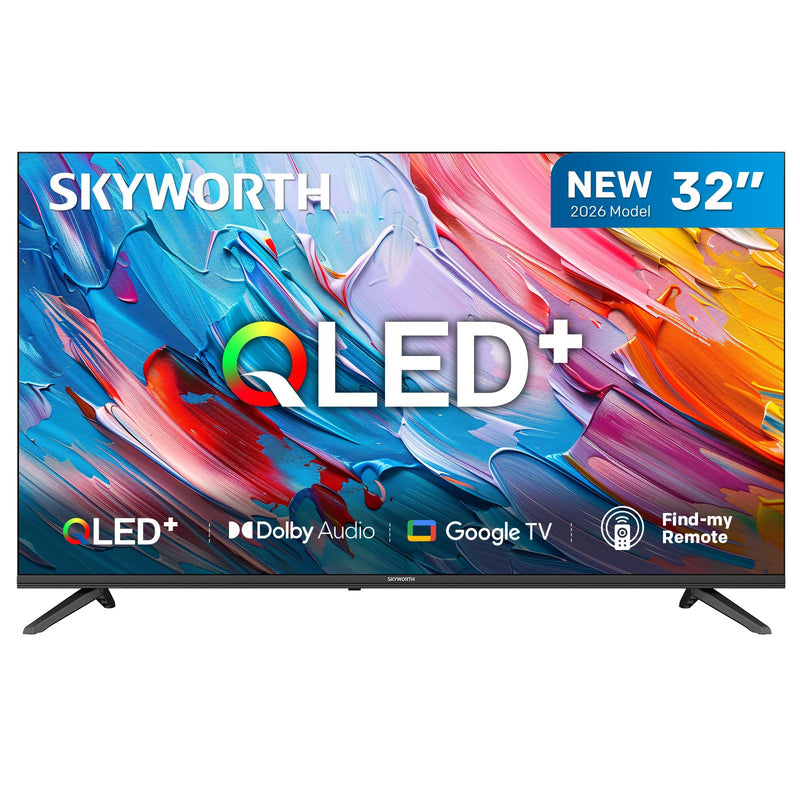📺 Danoz TVSmart | SKYWORTH Q5600H 32" QLED+ Smart Google TV | 5th Gen QLED+ | HDR10 | Dolby Audio | Google Assistant | Find-My-Remote | 1-Year Warranty