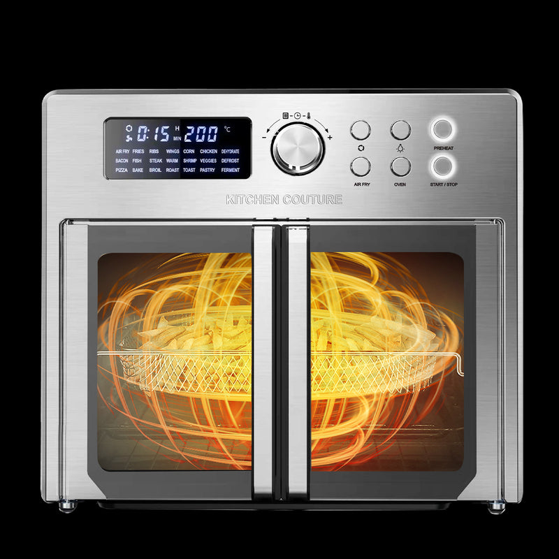Danoz Kitchen Couture Do All 25 Litre Air Fryer Oven French Door Multifunctional Silver