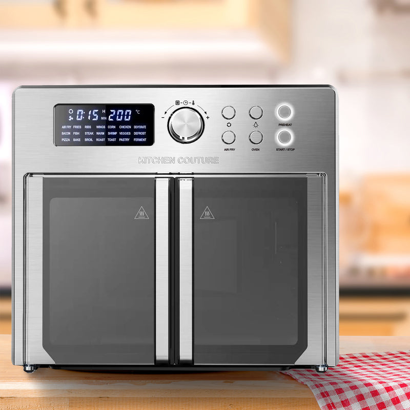 Danoz Kitchen Couture Do All 25 Litre Air Fryer Oven French Door Multifunctional Silver