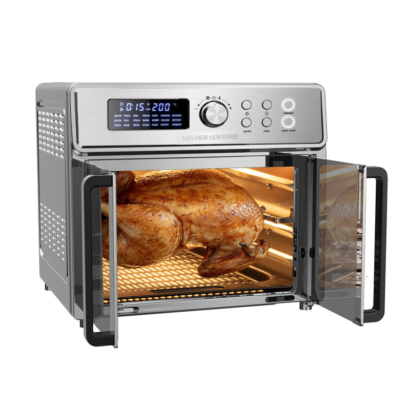 Danoz Kitchen Couture Do All 25 Litre Air Fryer Oven French Door Multifunctional Silver