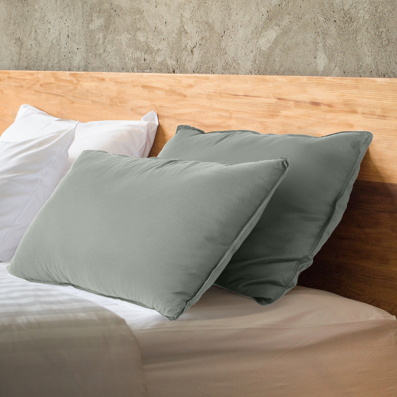 Danoz BeddingSmart - Royal Comfort Charcoal Bamboo Pillow Hotel Quality Luxury Twin Pack