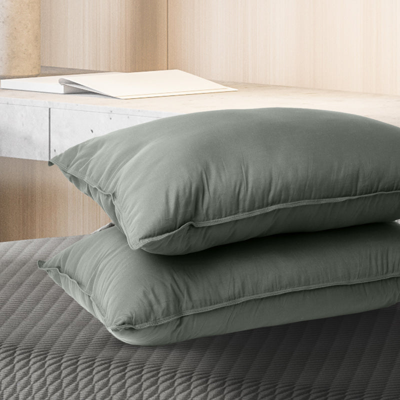 Danoz BeddingSmart - Royal Comfort Charcoal Bamboo Pillow Hotel Quality Luxury Twin Pack