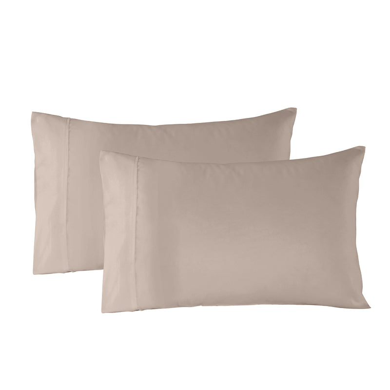 Danoz BeddingSmart - Royal Comfort Bamboo Blended Sheet & Pillowcases Set 1000TC Ultra Soft Bedding - King - Warm Grey