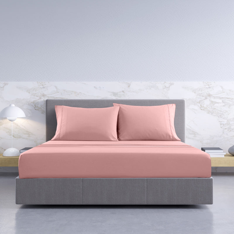 Danoz BeddingSmart - Royal Comfort 1000TC Hotel Grade Bamboo Cotton Sheets Pillowcases Set Ultrasoft - King - Blush