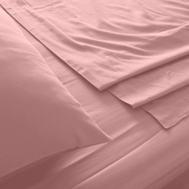 Danoz BeddingSmart - Royal Comfort 1000TC Hotel Grade Bamboo Cotton Sheets Pillowcases Set Ultrasoft - King - Blush