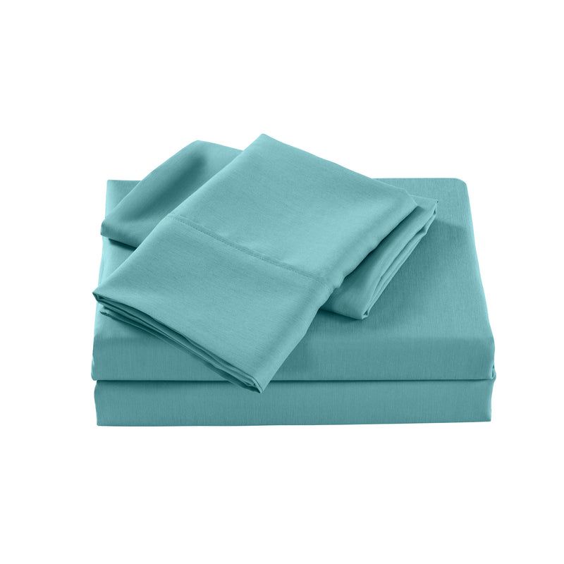 Danoz Beddings - Royal Comfort 2000 Thread Count Bamboo Cooling Sheet Set Ultra Soft Bedding - King - Aqua