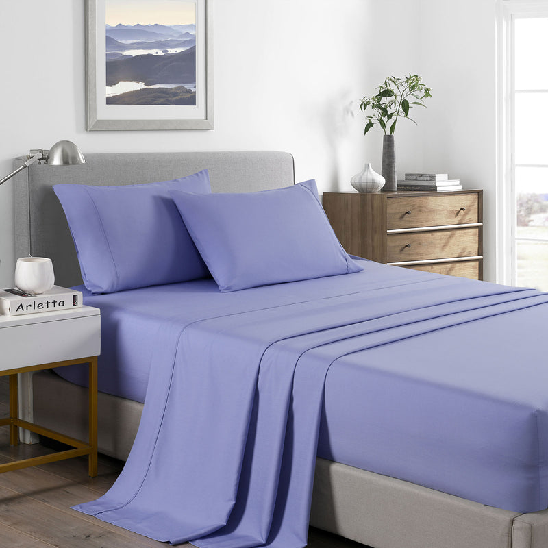 Danoz Beddings - Royal Comfort 2000 Thread Count Bamboo Cooling Sheet Set Ultra Soft Bedding - King - Mid Blue