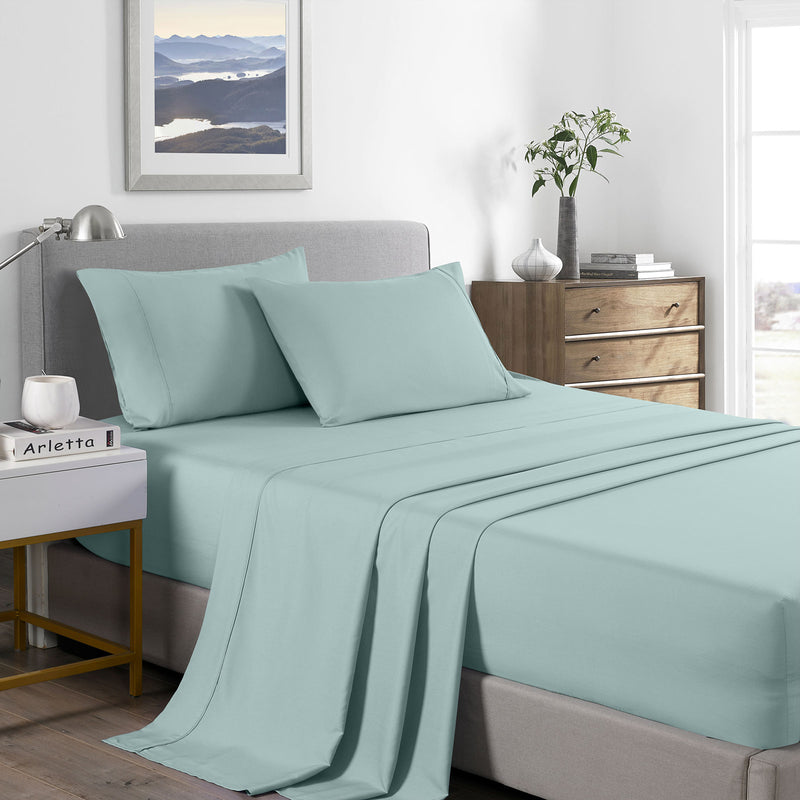 Danoz Beddings - Royal Comfort 2000 Thread Count Bamboo Cooling Sheet Set Ultra Soft Bedding - Single - Frost