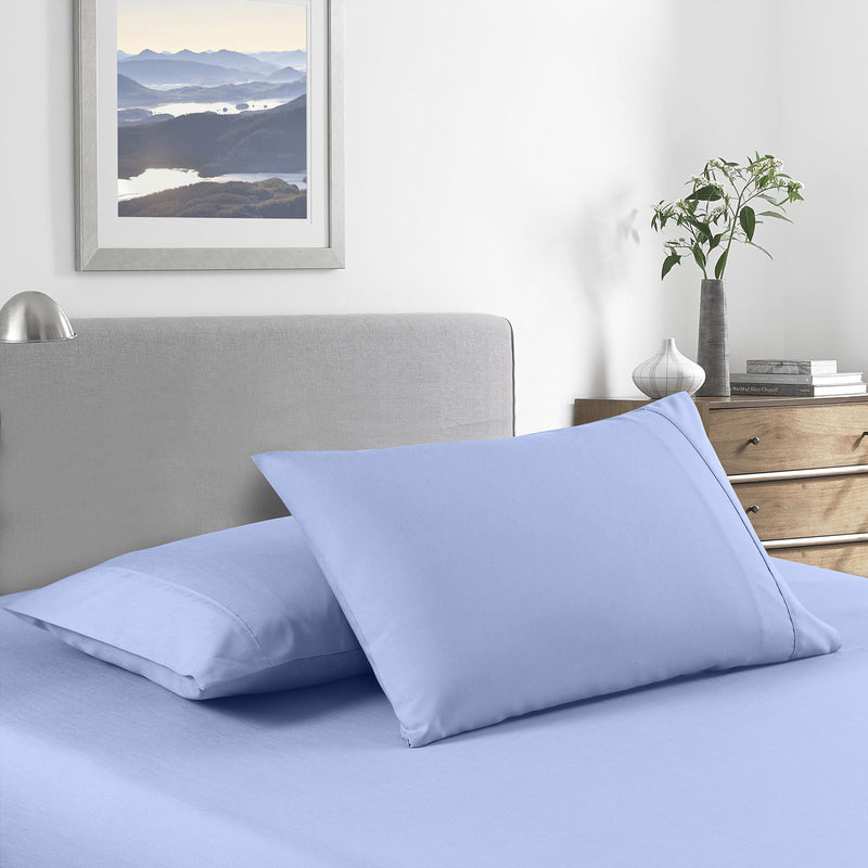 Danoz Beddings - Royal Comfort 2000 Thread Count Bamboo Cooling Sheet Set Ultra Soft Bedding - Single - Light Blue
