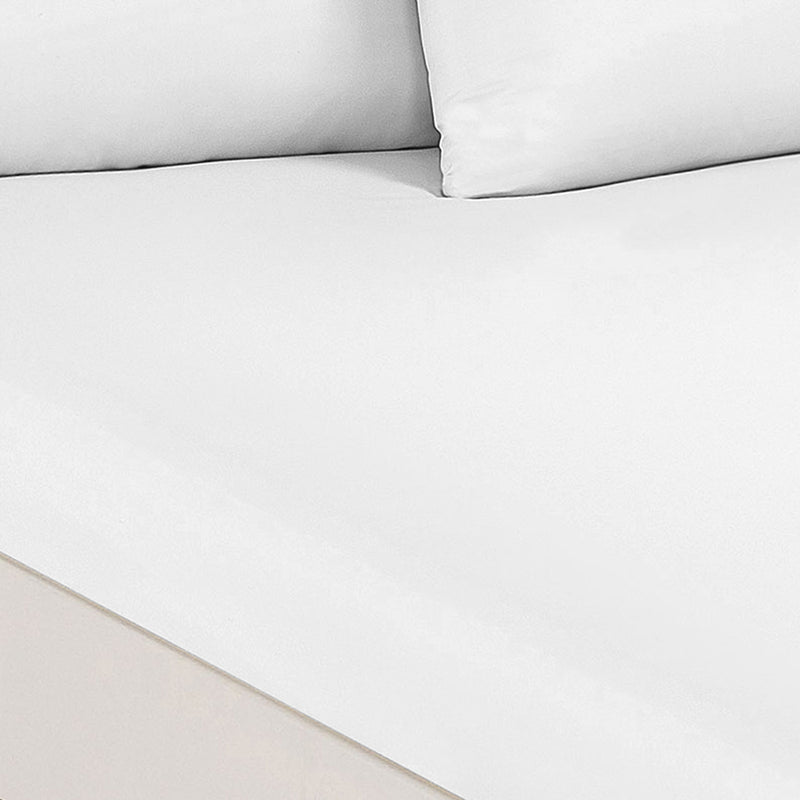 Danoz Beddings - Royal Comfort 1500 Thread Count Cotton Rich Sheet Set 3 Piece Ultra Soft Bedding - Double - White