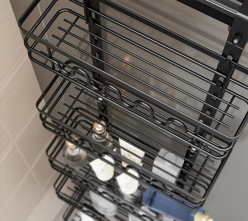 Danoz Kitchen - 4 Tier Adjustable Baskets Over Door Pantry Organizer for Home Kitchen