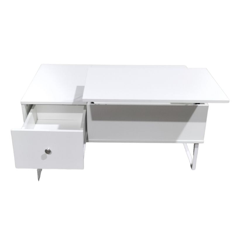 Danoz Direct - Lift Up White Coffee Table With Storage - Super Deal