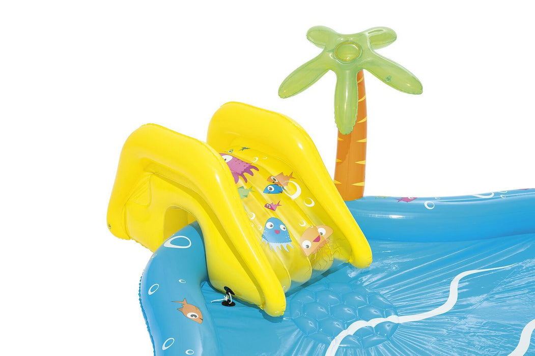 Danoz Pools 🏊 Bestway 273L Inflatable Sea Life Water Fun Park Pool with Slide - 2.8m x 87cm