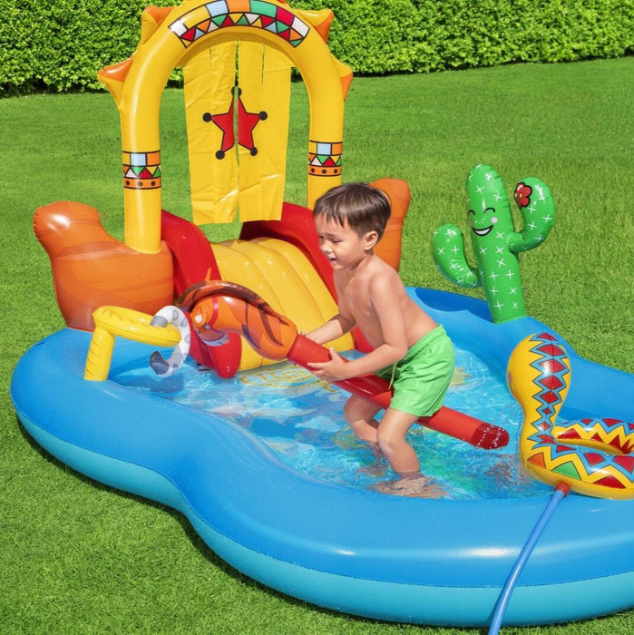 Danoz Pools 🏊 Bestway Wild West Kids Play Inflatable Above Ground Swimming Pool