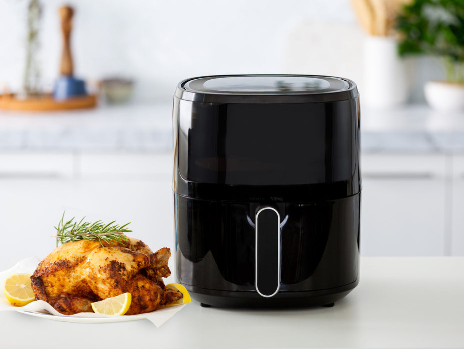 Danoz Direct 🎯Kitchen Smart - Healthier and tastier meals with our Air Fryer. With 1600W of power and a 6L capacity, cook food quickly and evenly