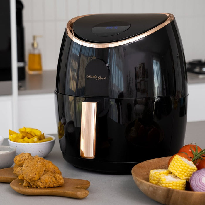 Danoz Direct 🎯Kitchen Smart - 7.1L Digital Air Fryer Kitchen Appliances (Black/Rose Gold) - Incl. Delivery