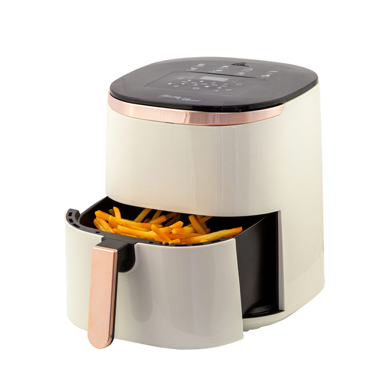 Danoz Kitchen - 7L Digital Air Fryer with 8 pre-set Touch-control Cooking Programs - Cream