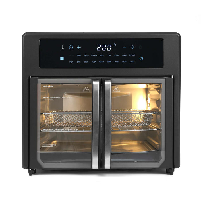 Danoz Direct - EUROCHEF 25L Air Fryer Convection Oven with 360 Cooking & French Doors