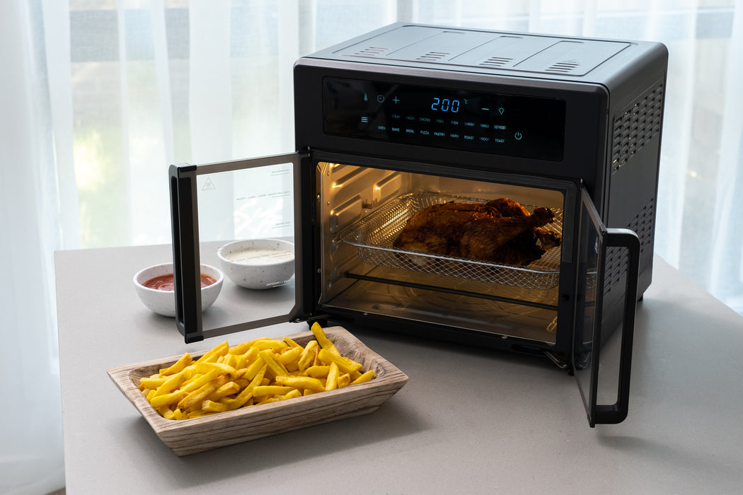Danoz Direct - EUROCHEF 25L Air Fryer Convection Oven with 360 Cooking & French Doors