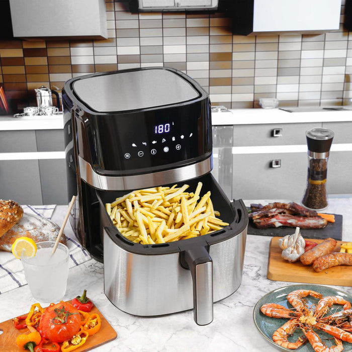 Danoz Direct - 7L Digital Stainless Steel Air Fryer Kitchen Appliance