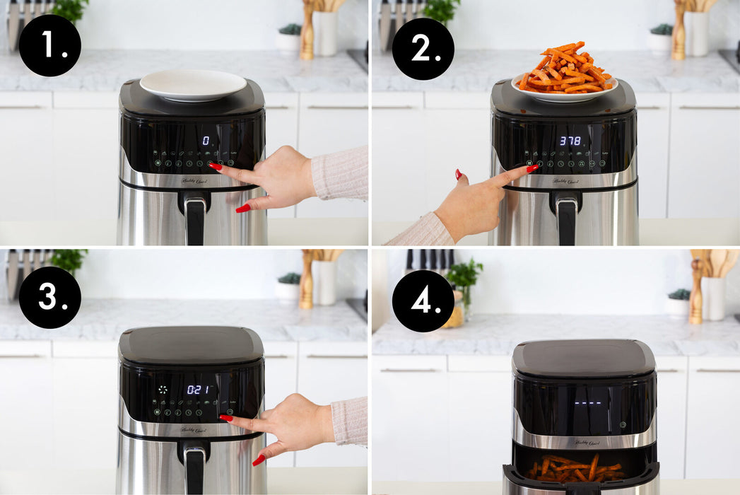 Danoz Direct - 7L Air Fryer Wiz w/ Built-In Scale, 200C, 9 Cooking Programs