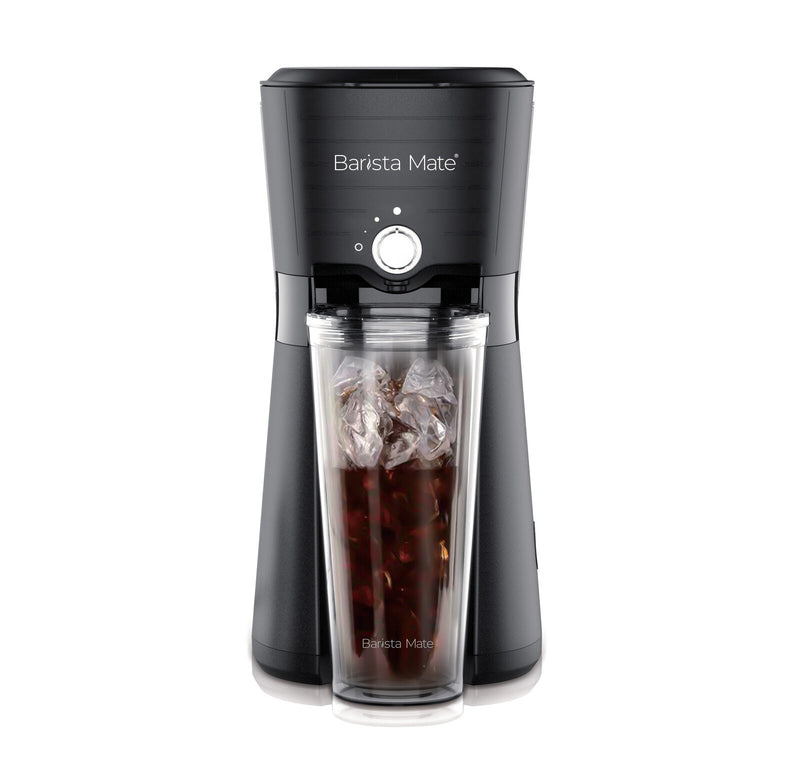 Danoz Appliances - Digital Iced Coffee Maker w/ 10oz, Reusable Cup & Straw Included