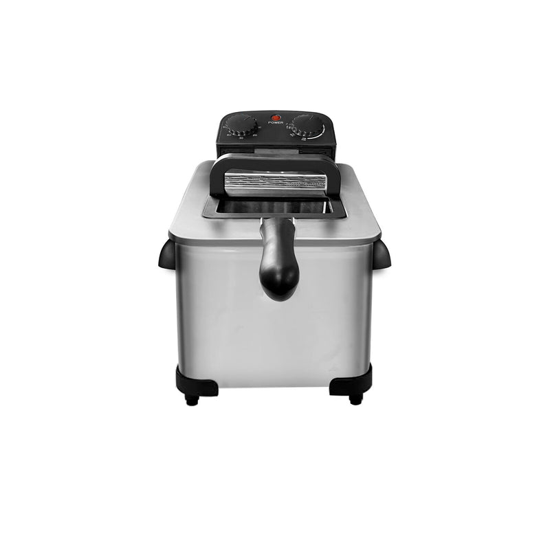 Danoz Kitchen - 3.8L Deep Fryer with Timer Control Knob and Thermal Safety Device