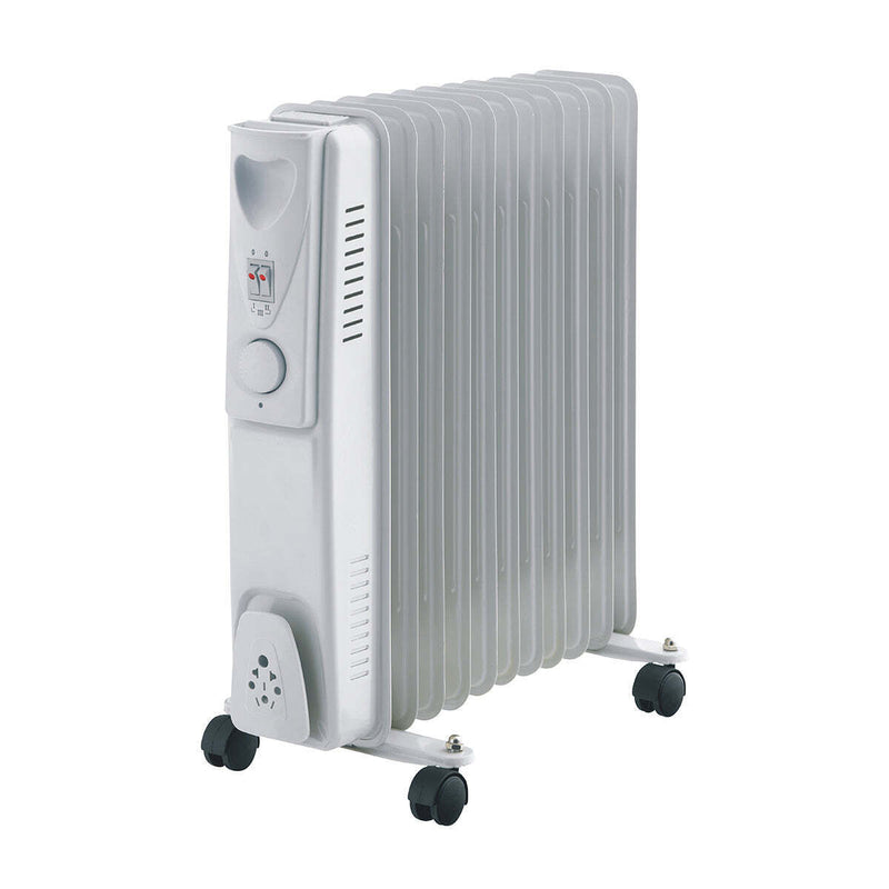 Danoz HeatingSmart - 11-Fin Oil Column Heater 2400W w/ 3 Heat Settings & Wheels - Super Deals!