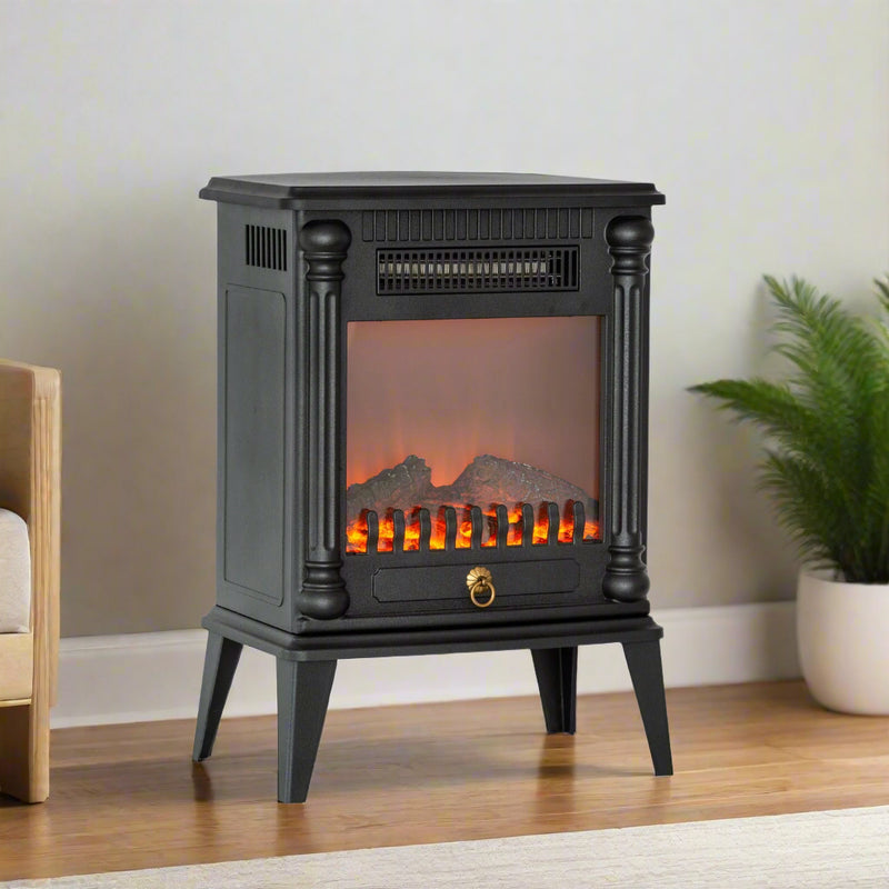 Danoz Direct - Electric Log Fireplace Heater with Overheat Protection
