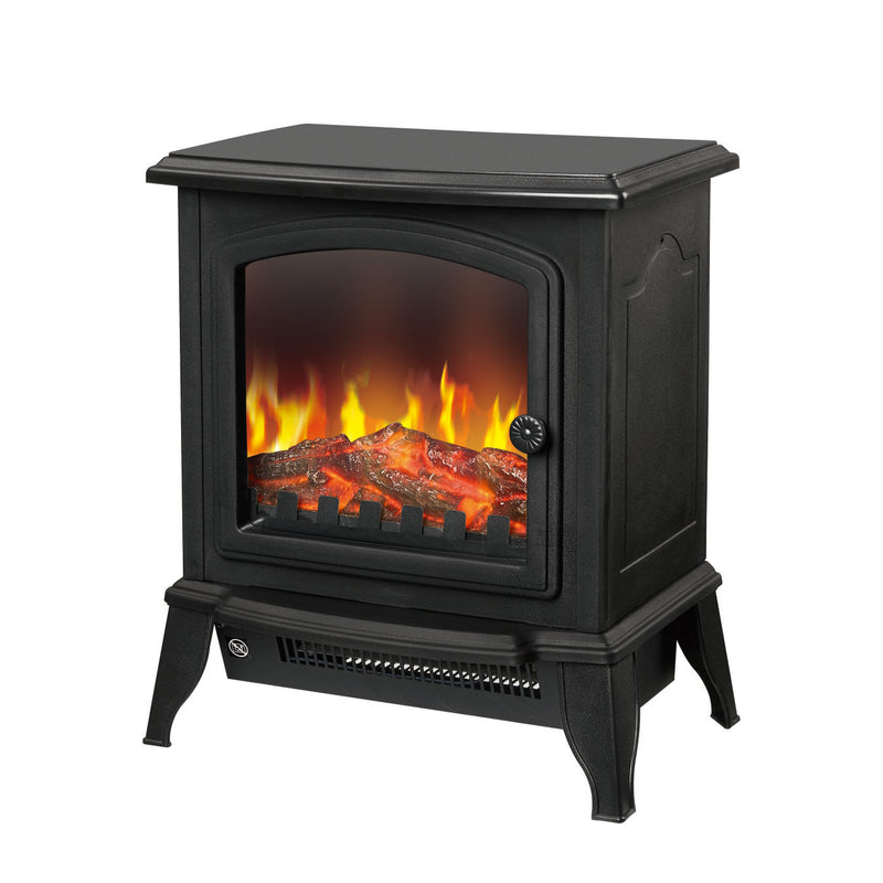 Danoz HeatingSmart - Electric 1000W to 2000W Fireplace Heater with Realistic Log Flame Display