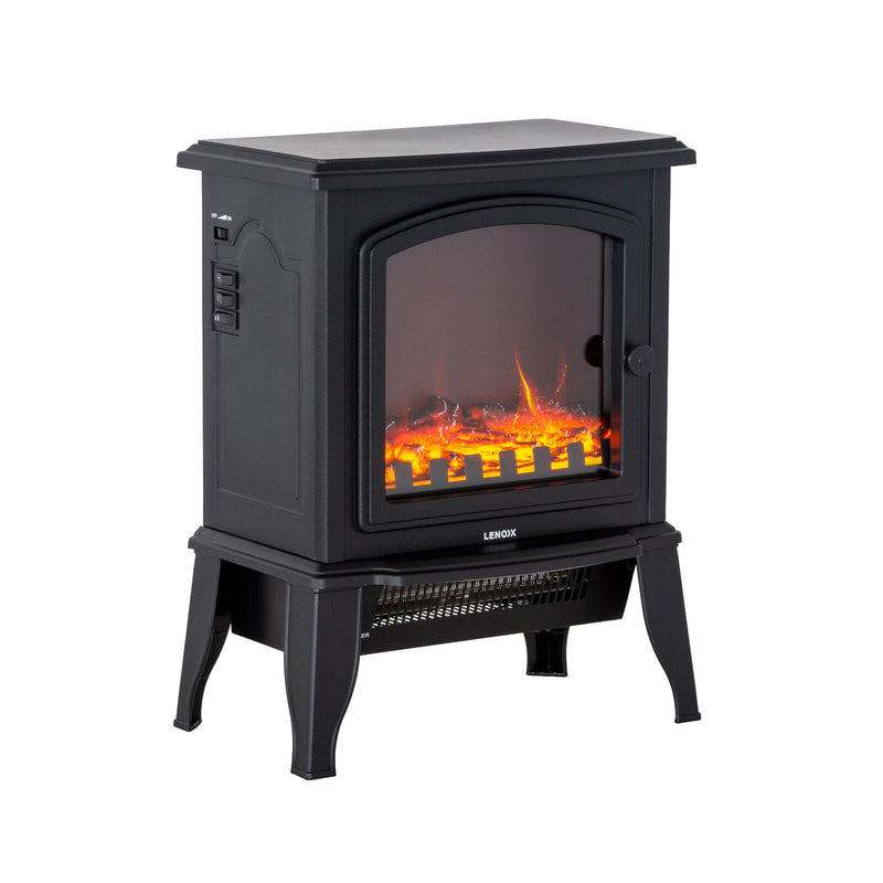 Danoz HeatingSmart - Electric 1000W to 2000W Fireplace Heater with Realistic Log Flame Display