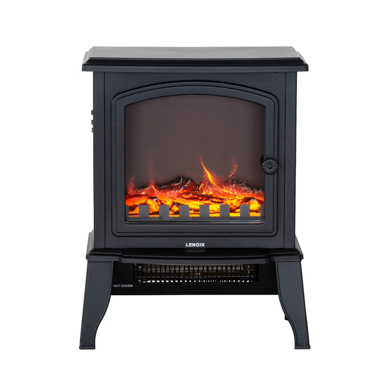 Danoz HeatingSmart - Electric 1000W to 2000W Fireplace Heater with Realistic Log Flame Display