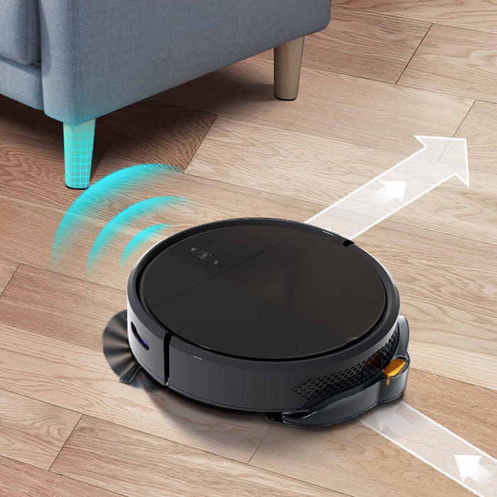 Danoz Cleaning - 4400mAh Robot Vacuum & Mop with Anti-collision and Anti-fall Sensor Incl. Delivery