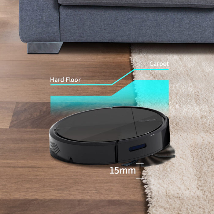 Danoz Cleaning - 4400mAh Robot Vacuum & Mop with Anti-collision and Anti-fall Sensor Incl. Delivery