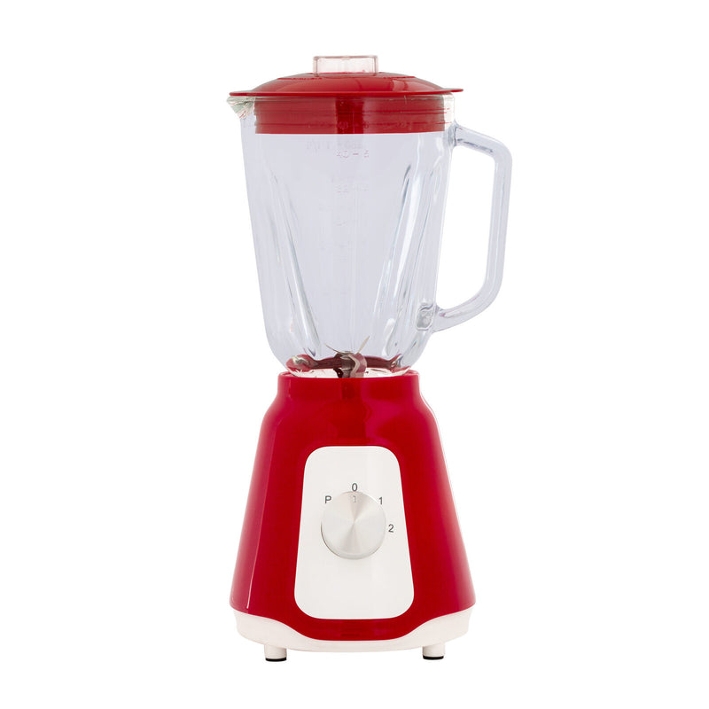 Danoz Kitchen - 500W Glass Blender with Two Adjustable Speeds 1.5L - Red