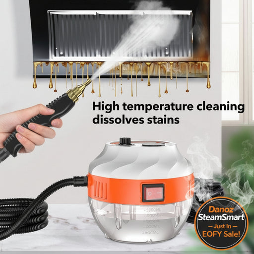High temperature cleaning device with steam being used to clean a radiator.