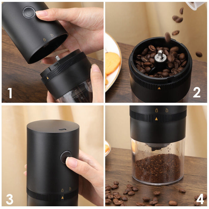 Danoz Kitchen - Electric Coffee Grinder Portable Black Incl. Delivery